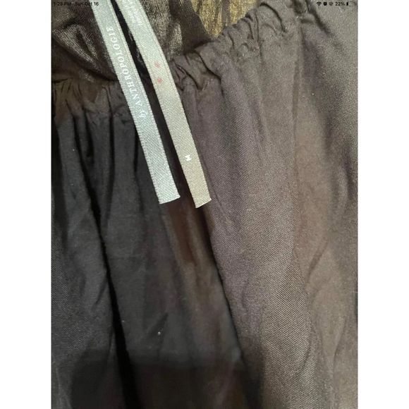 New Anthropologie Embroidered Maxi Dress Size Medium Color Black - Picture 8 of 8